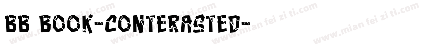 bb book-conterasted字体转换